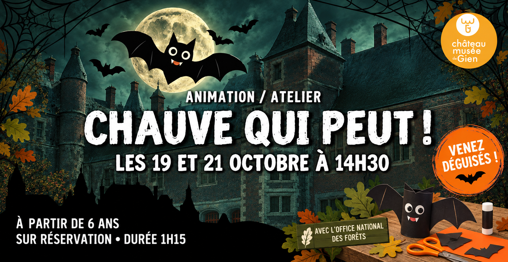 "Chauve qui peut ! " - atelier au Château-Musée de Gien