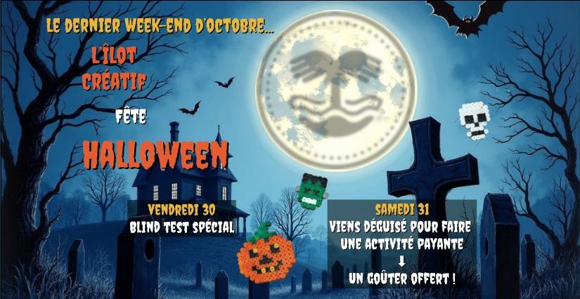 Halloween à L’Îlot Créatif à Orléans : un goûter offert aux enfants déguisés !